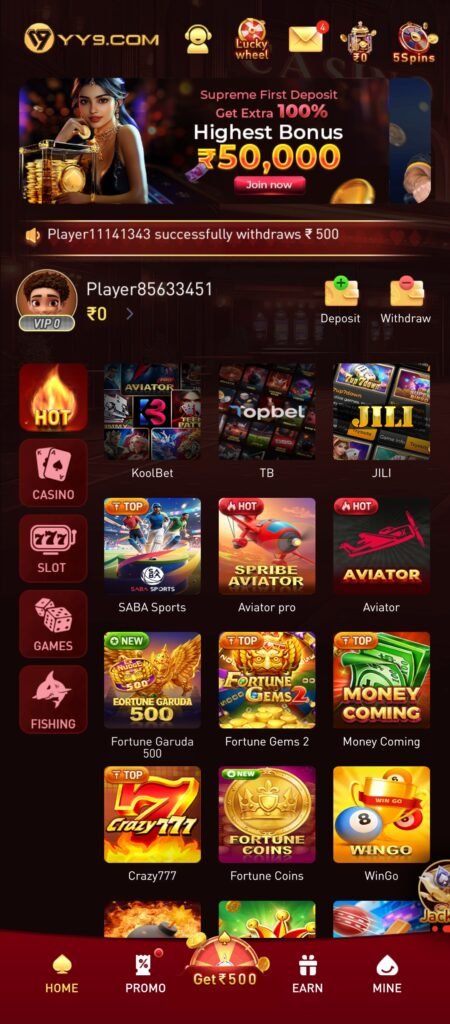 YY9 Game App- Download | YY9 Game Play & Earn